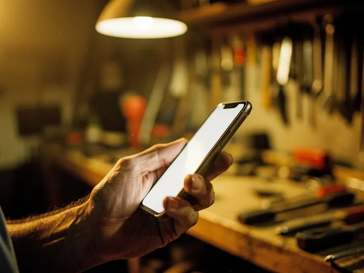 Candidature depuis un telephone, a l’atelier